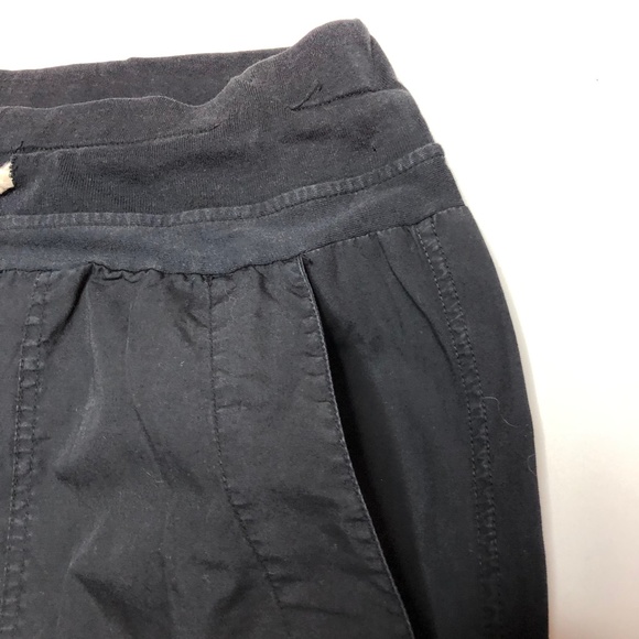 Bassike Utility Jogger Sweatpants Black Jersey Slouch - Picture 7 of 13